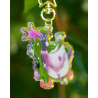asexual star-stealing duck - rainbow keyring