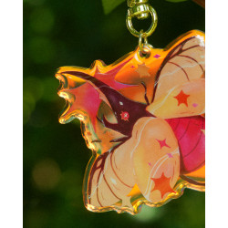 lesbian star-stealing beetle - rainbow keyring