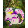 scottish fold non-binary star thief - rainbow keyring
