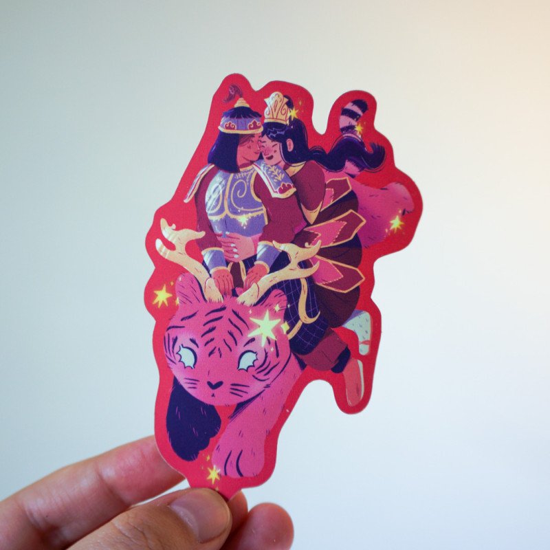 Tiger's Year - Soft Touch Sticker