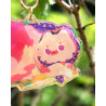 chat voleur - porte-clef arc-en-ciel