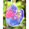 bard cat - rainbow keychain