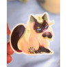 cleric cat - sticker with gilding